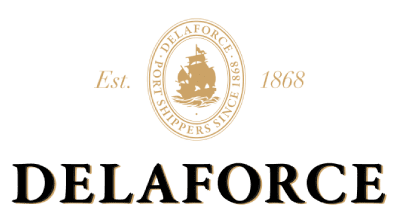 Gold crest with 1868 and brand wordmark