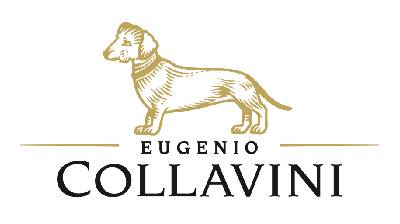 Dachshund logo with text "Eugenio Collavini".