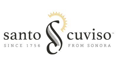 Logo of Santo Cuviso with sunburst.
